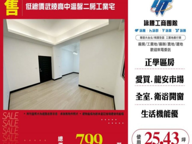低總價武陵高中溫馨二房工業宅
