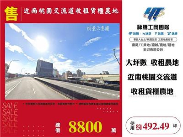 近南桃園交流道收租貨櫃農地